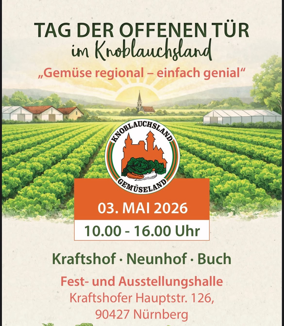 Einladung zum Tag der offenen Tür im Knoblauchsland